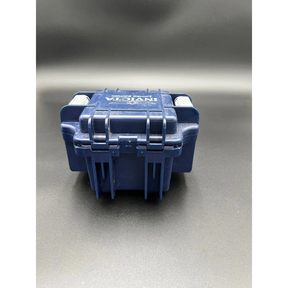 Invicta Limited Edition Impact Case Single Slot Watch Box Blue Plastic Rugged